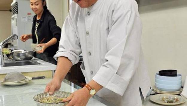 A mushroom casserole is placed on the table during a cooking class at his Sudoksa temple in Pyeongtaek City, about 60km south of Seoul. A centuries-old tradition of Buddhist cuisine, with strict bars on foods linked to lust or anger, is enjoying a revival in South Korea, one of Asia's most high-stress societies. -- PHOTO: AFP
