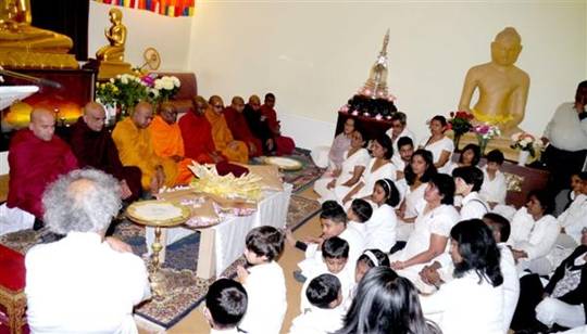 Description: London Buddhist Vihara 2013 Kathina Ceremony