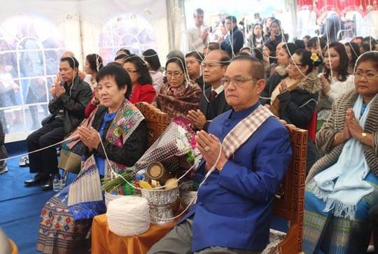 Laos's ambassador to the UK was among those attending.