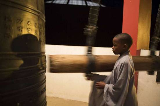 The sound of the bell starts the day at the Amitofo Care Centers. From aljazeera.com