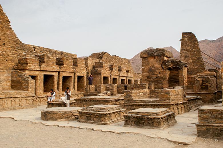 Takht-i-Bahi or bai Buddhist Monastery in Pakistan