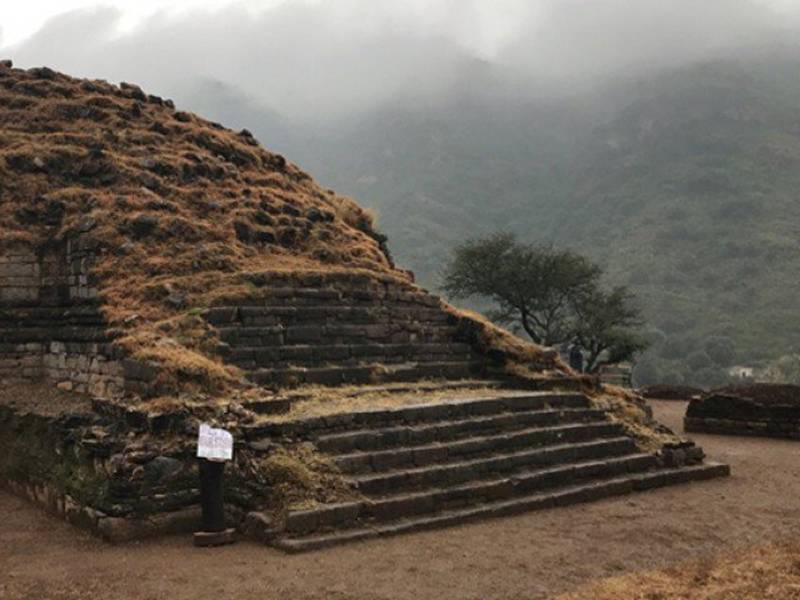 A general view of the main stupa is seen after it was discovered and unveiled to the public during a ceremony at the Buddhist-period archaeological site near Haripur, Khyber Pakhtunkhwa,  Photo: Reuters 
