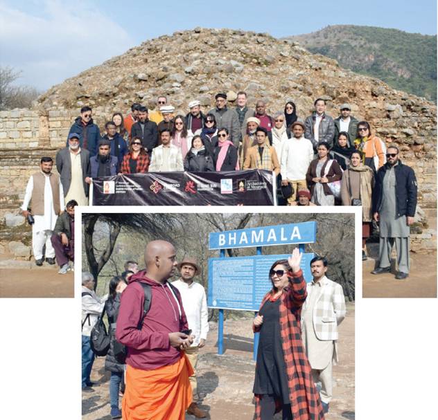 visitors explore pakistan s rich historical heritage during a visit to ancient buddhist sites in khyber pakhtunkhwa photos express